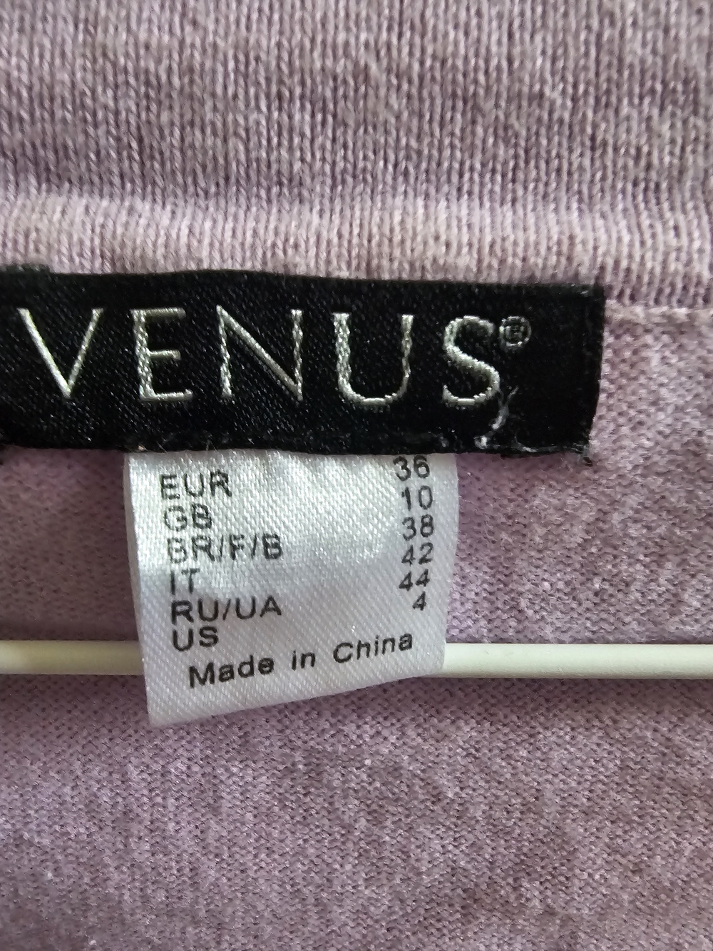 VENUS Lilac V-Neck Sweater with Sequin Embellishment - Picture 4 of 4